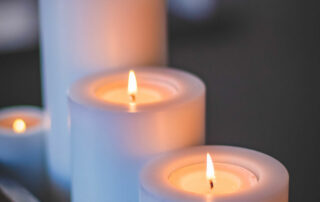 candles lit