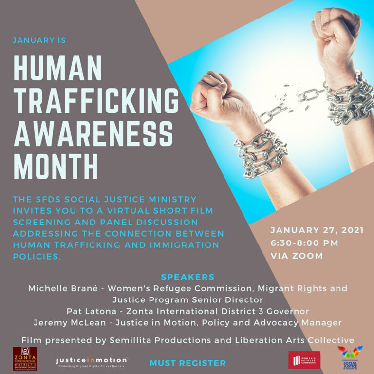 January Is Human Trafficking Awareness Month The Church Of St Francis Xavier 2663