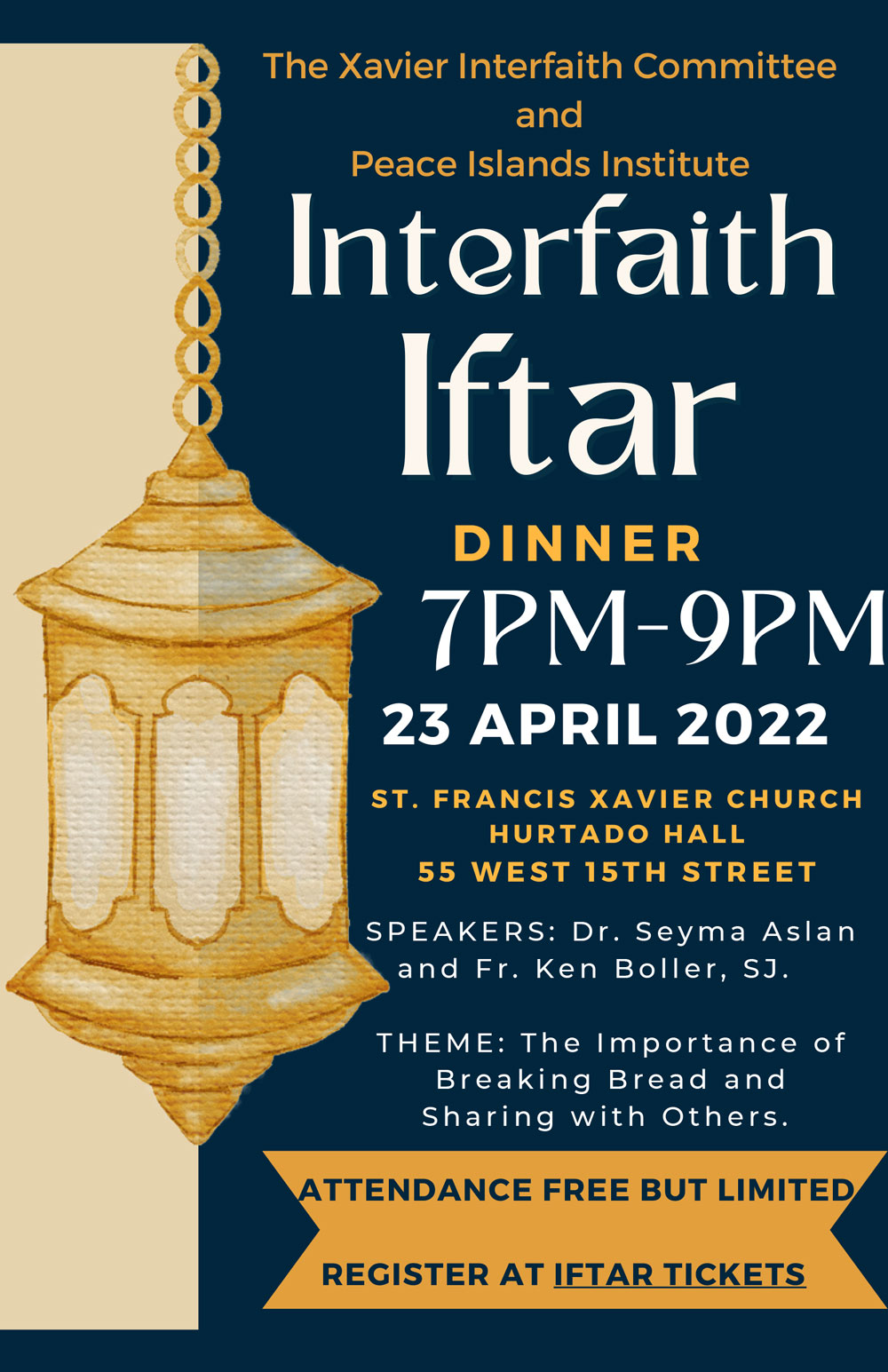 Interfaith Iftar Flyer 2022