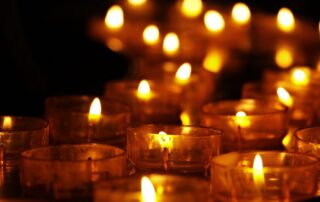 Photo of lit candles