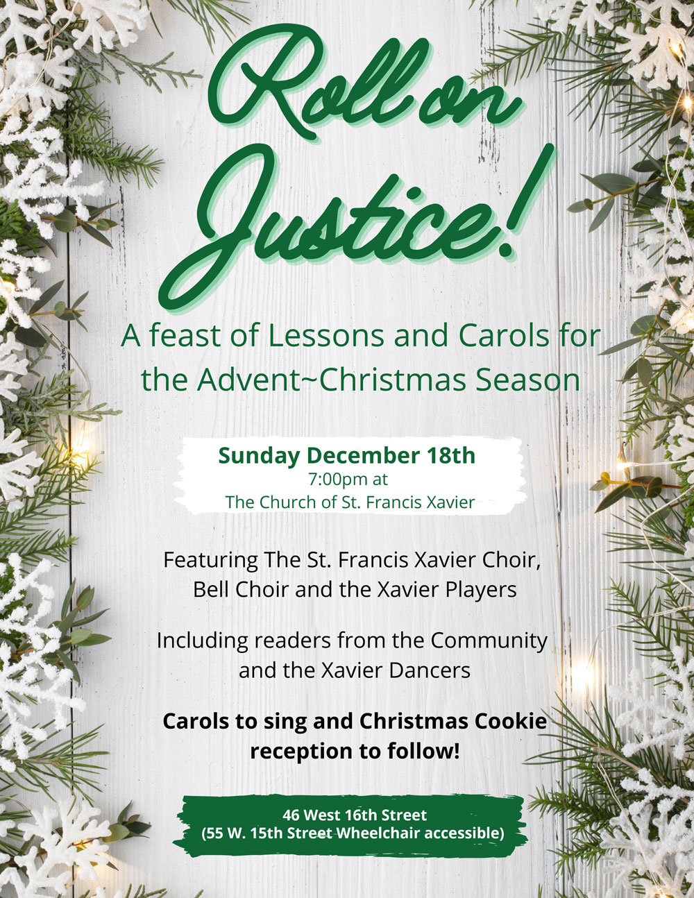 Lessons and Carols Poster